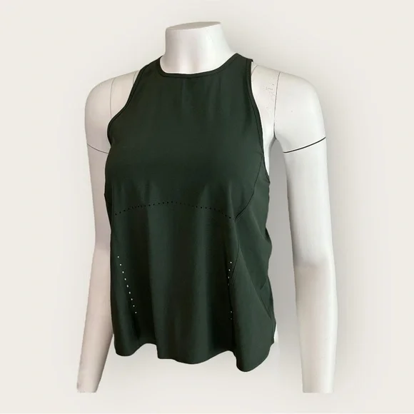 EUC | Lululemon | Swift Ventilated Racerback Running Tank | Green | Small - Picture 11 of 13